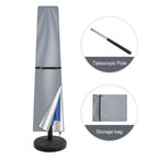 Housse de parasol droit 170cm / Gris,Housse de parasol droit 190 cm / Gris