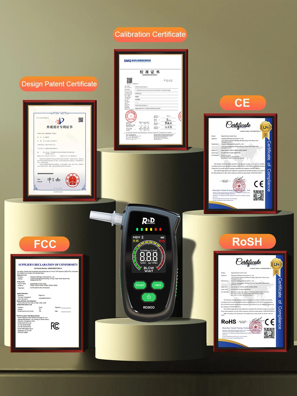 Alcootest Numérique Précis Rechargeable