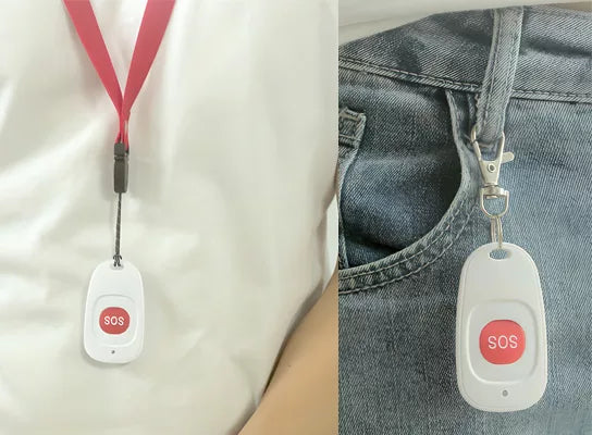 Bouton d'appel d'urgence pour personne âgée - Sans fil