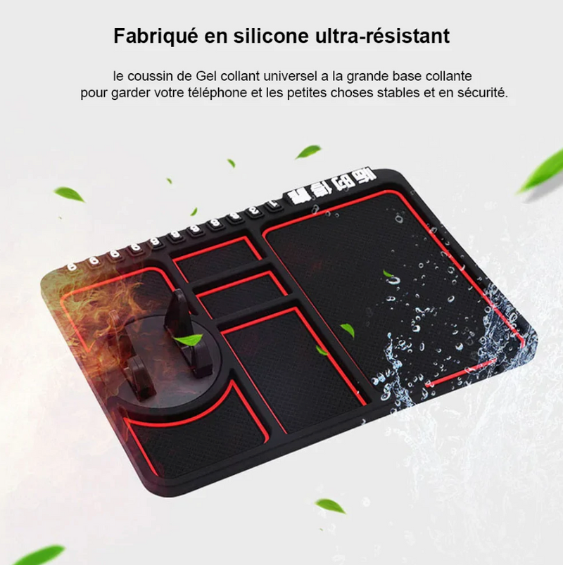 Tapis antidérapant support de téléphone pour voiture