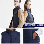 Gilet Chauffant Electrique - 8 Zones chauffantes