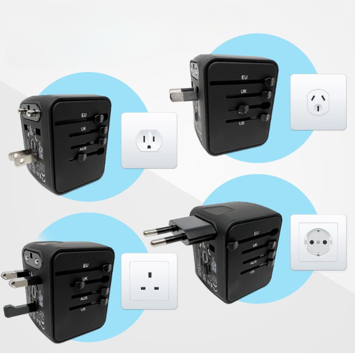 Adaptateur universel de voyage - EU, UK, USA & AU