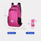 Unisex foldable backpack