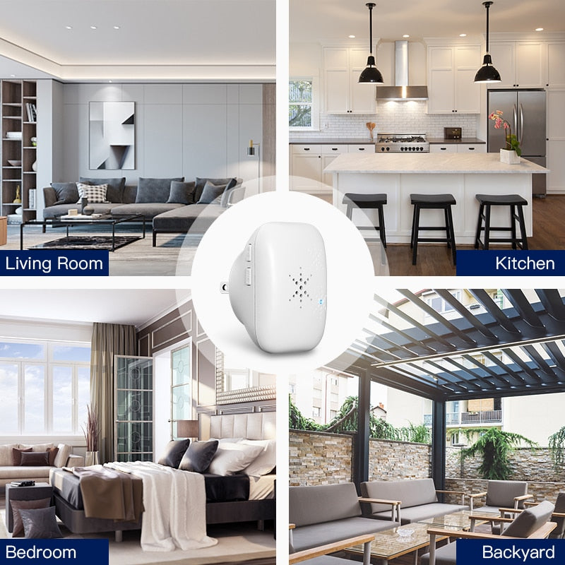 Sonnette de porte sans-fil Auto-alimentée