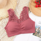 Lace wireless bra