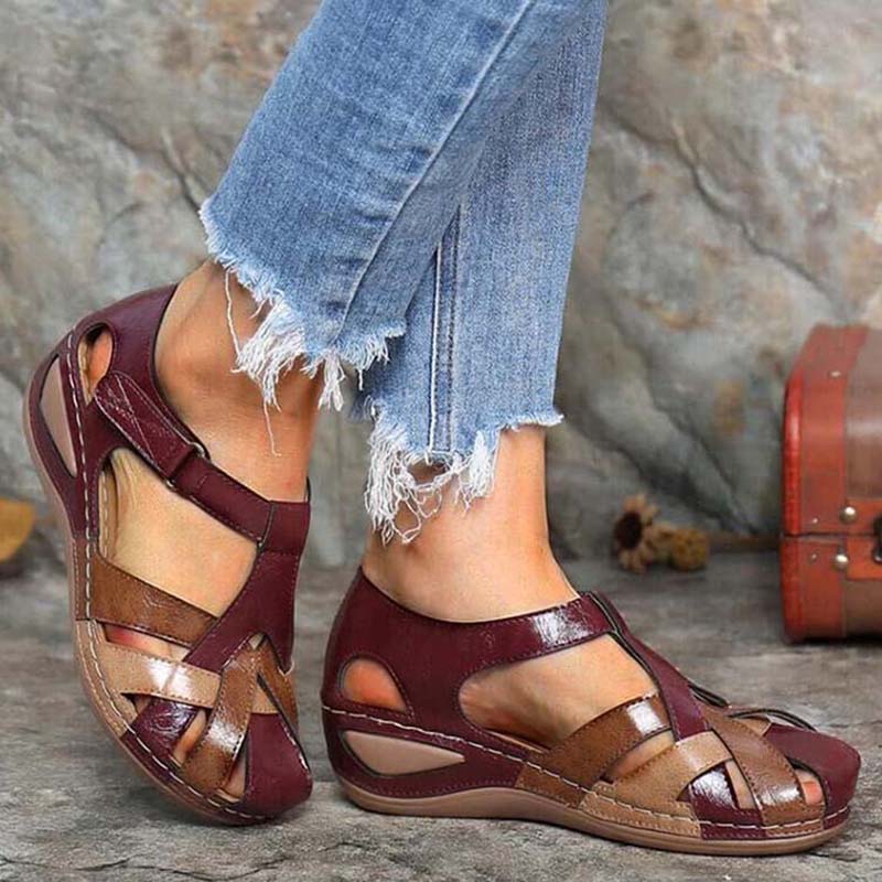 Sandales vintage d'été à plateforme