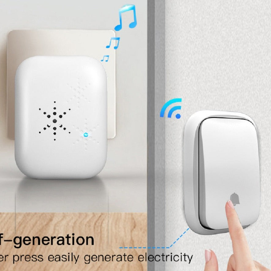 Sonnette de porte sans-fil Auto-alimentée