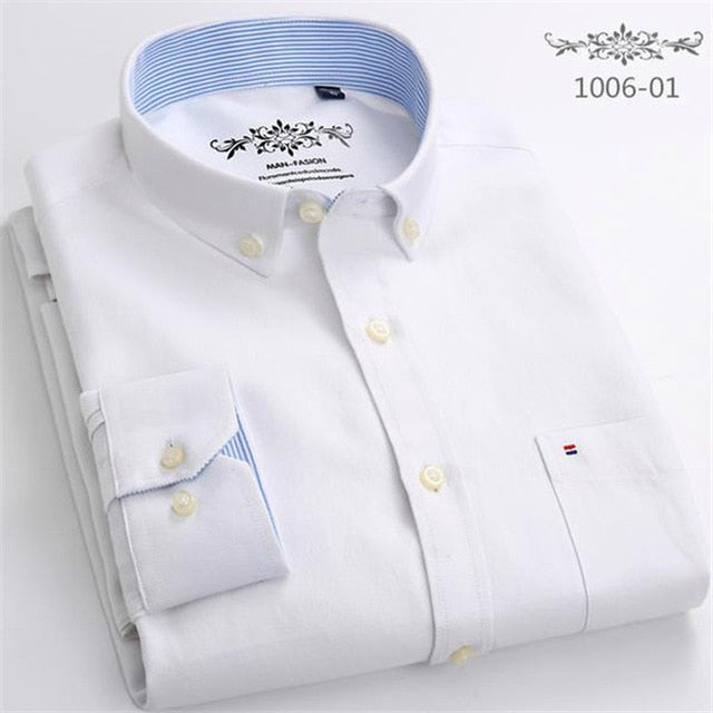 Chemise OXFORD en coton à manches longues