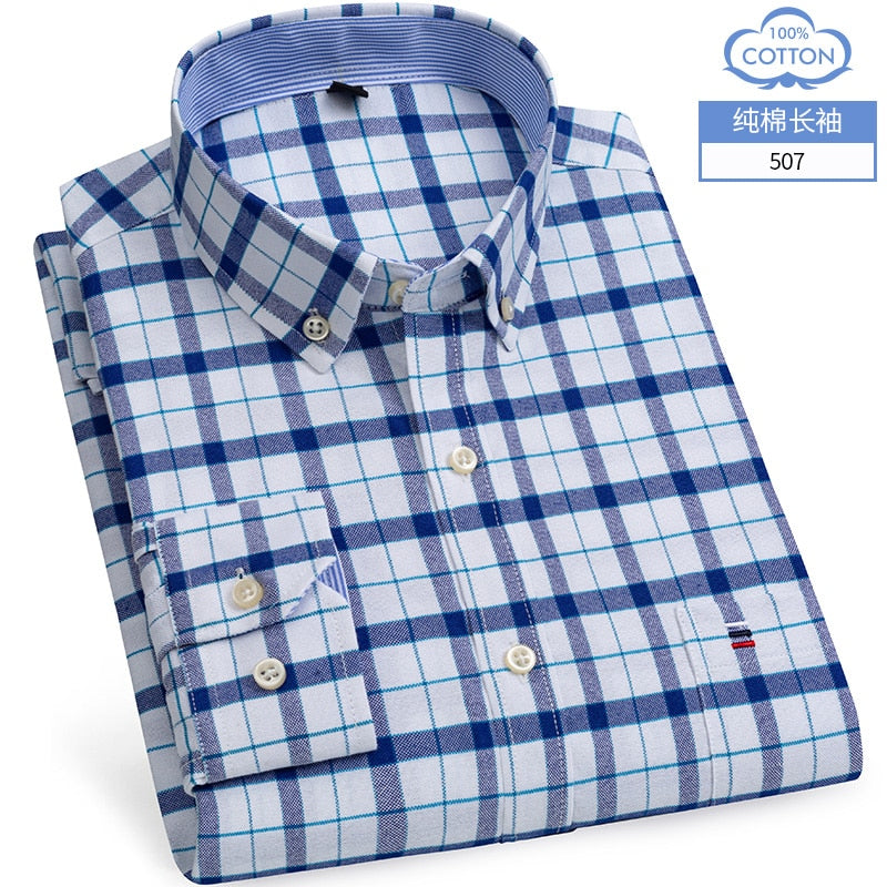 Chemise OXFORD en coton à manches longues