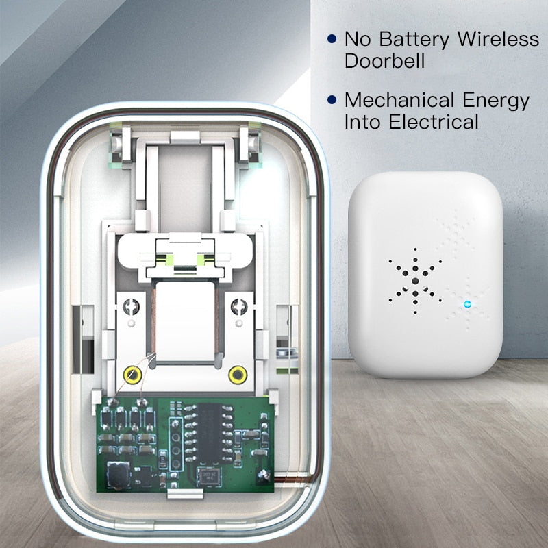 Sonnette de porte sans-fil Auto-alimentée
