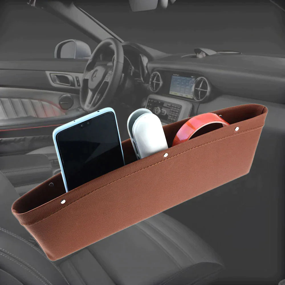 2x Organisateur de voiture en Cuir