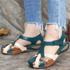 Sandales vintage d'été à plateforme