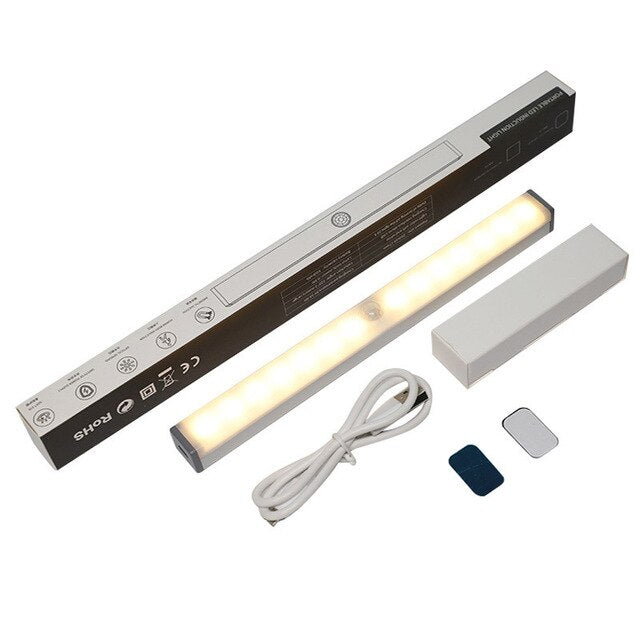 Réglette LED sans fil - Système PIR détection des mouvements