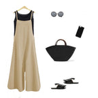 Lightweight linen summer overalls