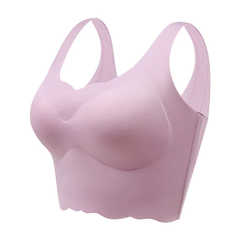Women's Seamless Wireless Bra – Invisible, Breathable, and Comfortable Push-Up Support from S to 6XL
