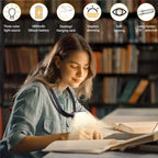 Lampe de lecture USB rechargeable mains libres — LED puissante