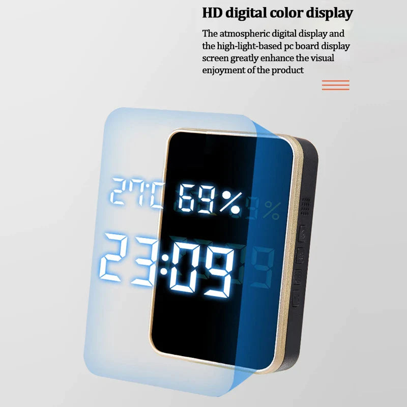 Sonnette Auto-alimentée avec indicateur de température et d'humidité intégré - 38 mélodies