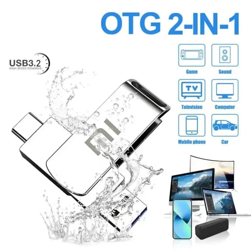 Clé USB 3.2 Jusqu'à 16TB + Adaptateur Type-C OFFERT