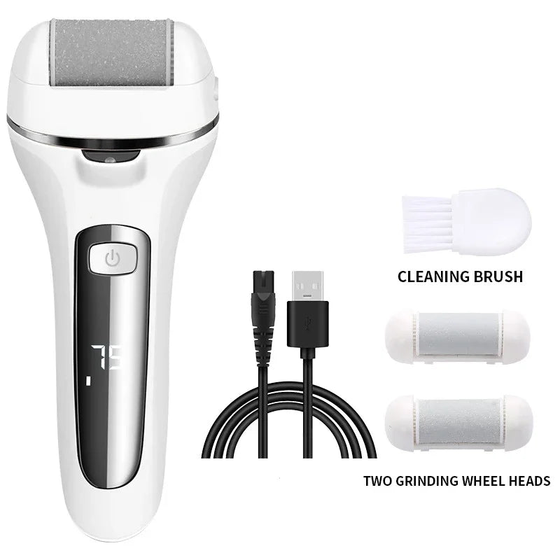 Lime à Pieds Électrique Rechargeable USB IPX4 — Écran Digital, 3 Vitesses, Cors & Callosités