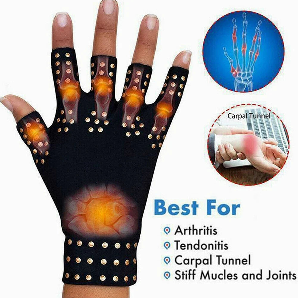 Gants Thérapeutiques Magnétiques Anti-Douleurs Articulaires