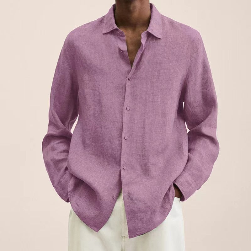 Chemise en lin pour homme