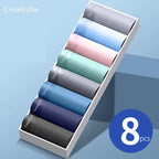 Pack de 8 Boxer légers en soie glacée pour homme - Confort ULTRA