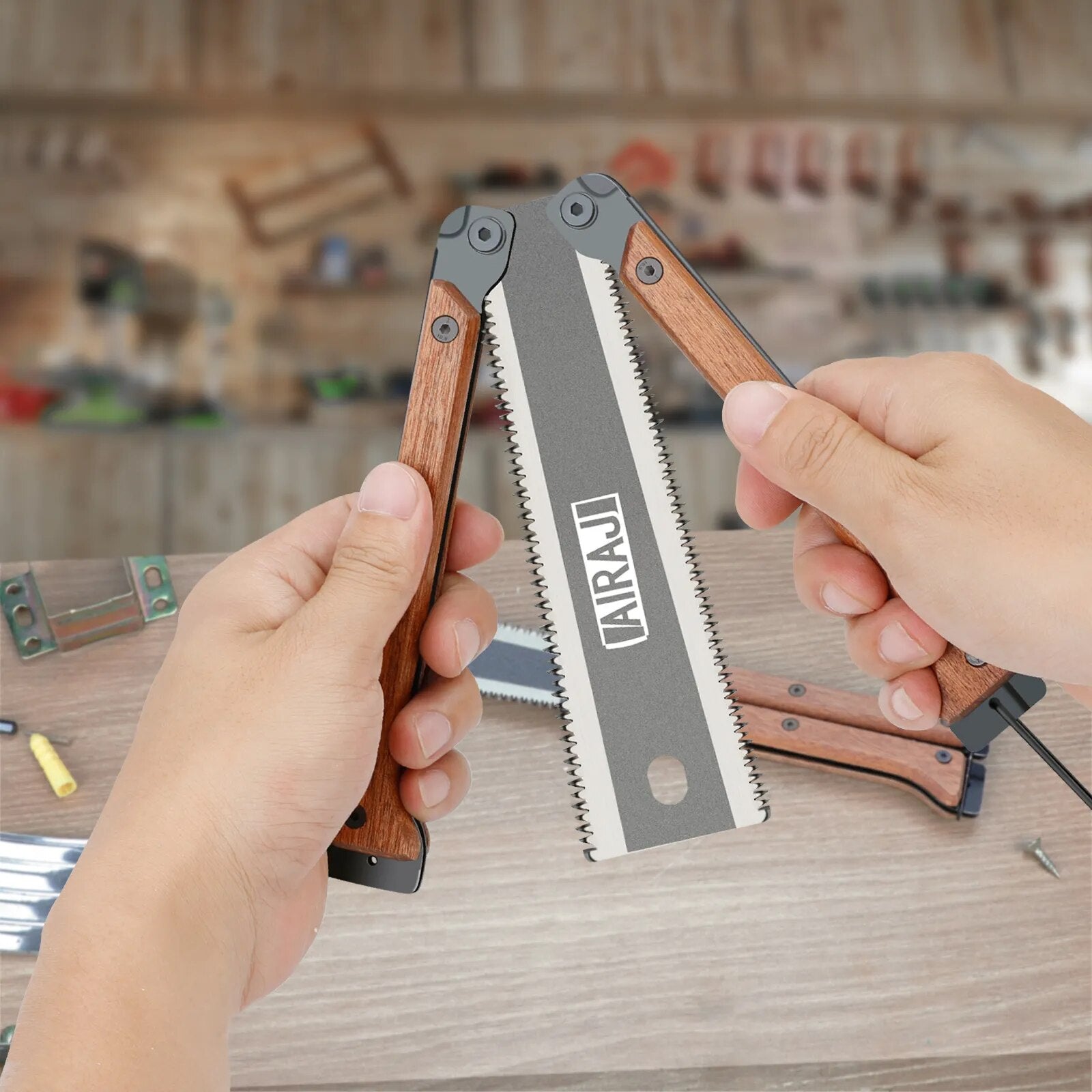 Mini Scie pliante ULTRA comptact et flexible = 1 + 1 OFFERTE