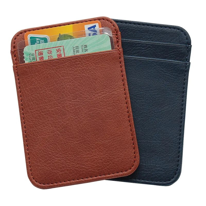 Porte-cartes ULTRA FIN en cuir véritable