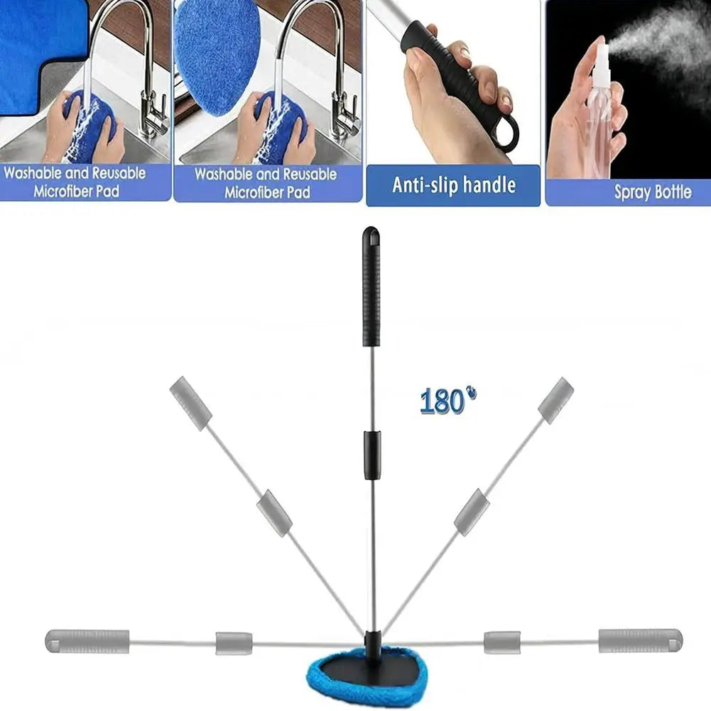 Outil de Nettoyage Pare-Brise + 3 Microfibres et 1 pulvérisateur