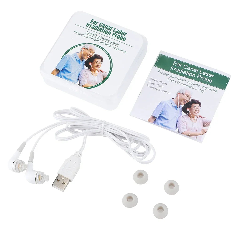 Écouteurs Auriculaires Infrarouge 650nm - Multiples Bienfaits