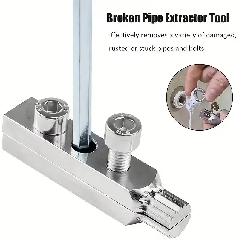 Extracteur de Vis Cassées pour Robinet 1/2" et 3/4" – Outil de Démontage pour Plomberie et Boulons Endommagés