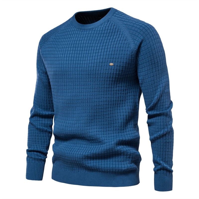 Pull maillé col rond pour homme