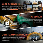 Caméra de Voiture Avant & Intérieur – Full HD + Carte SD 64GB