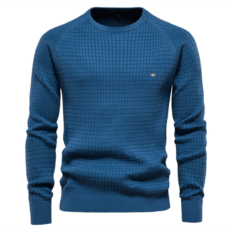 Pull maillé col rond pour homme