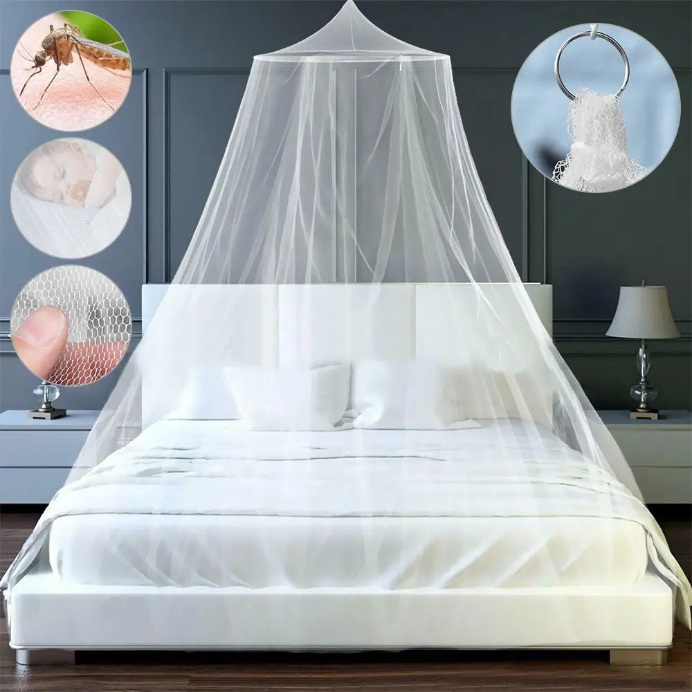Moustiquaire Baldaquin – Protection Anti-Moustiques et Insectes avec Maille Haute Densité