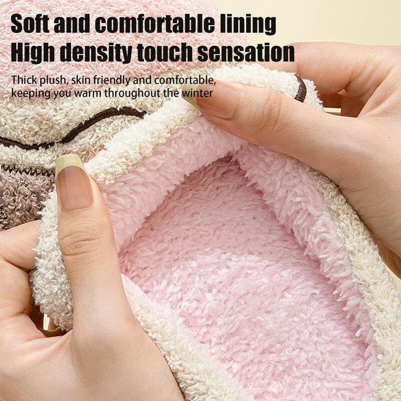 Pantoufles d'hiver en fourrure Fulffy