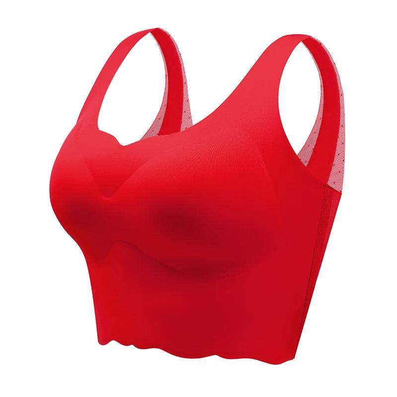 Women's Seamless Wireless Bra – Invisible, Breathable, and Comfortable Push-Up Support from S to 6XL
