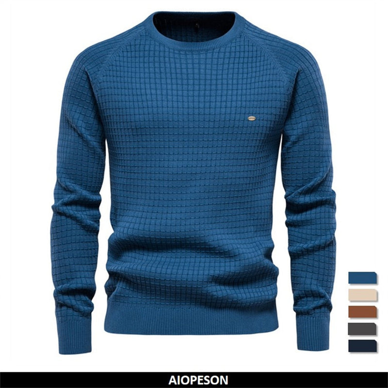 Pull maillé col rond pour homme