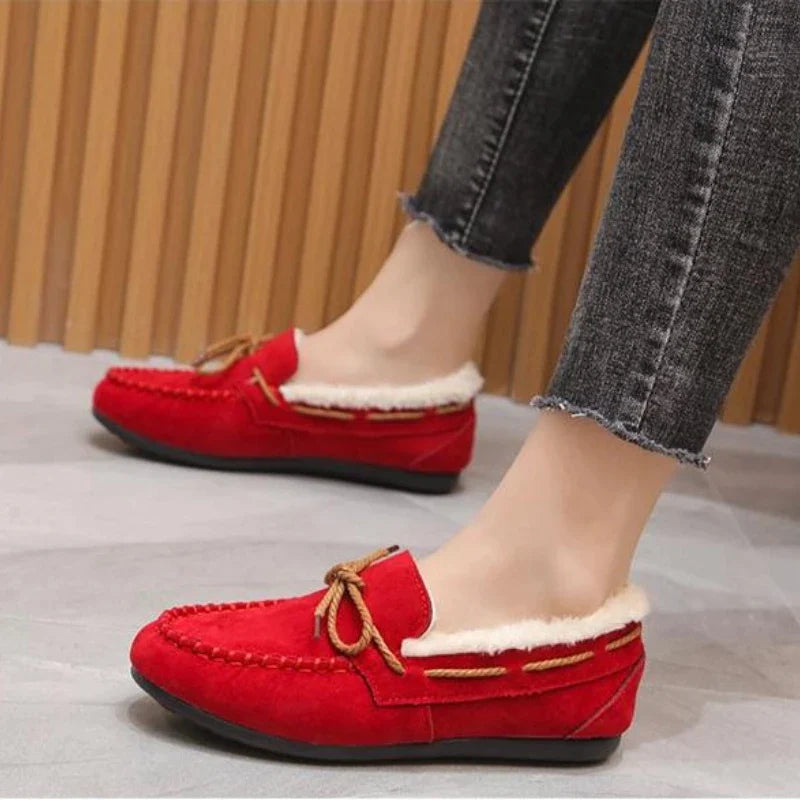 Mocassins d'hiver intérieur polaire pour femme