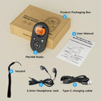 Radio de Poche AM/FM Rechargeable USB – Écran Rétroéclairé & Écouteurs Stéréo OFFERTS