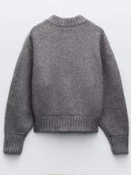 Gilet style blouson aviateur en maille zippé