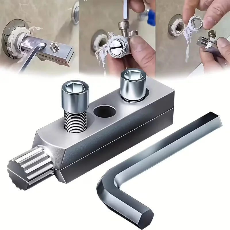 Extracteur de Vis Cassées pour Robinet 1/2" et 3/4" – Outil de Démontage pour Plomberie et Boulons Endommagés