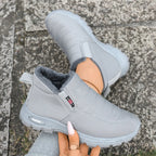 Bottines d’Hiver Mixte Chaudes avec Doublure Polaire – Tissu Déperlant, Semelle Antidérapante à Plateforme