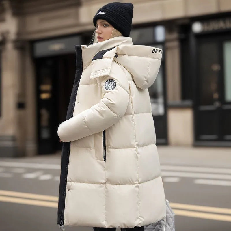 Parka longue matelassée à capuche - Légère et chaude