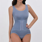Body Gainant Femme avec Corset Réglable à Fermeture Agrafes – Effet Sculptant et Ventre Plat