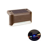 4x Solar LED Stair and Fence Lights