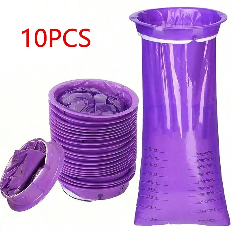 Lot de 10 Sacs à Vomir 2L Anti-Fuite, Portables & Jetables – Idéals Voyage & Mal des Transports