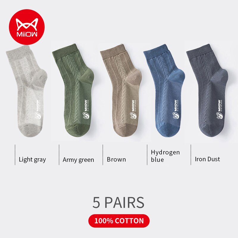 5 paires de chaussettes 100% antibactérien - Homme