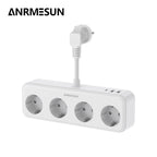 Bloc multiprise 3840W — 4 prises AC + 3 ports USB dont USB-C PD 20W