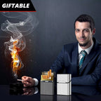 Boîte à Cigarette à Couvercle Magnétique en Alliage d'Aluminium